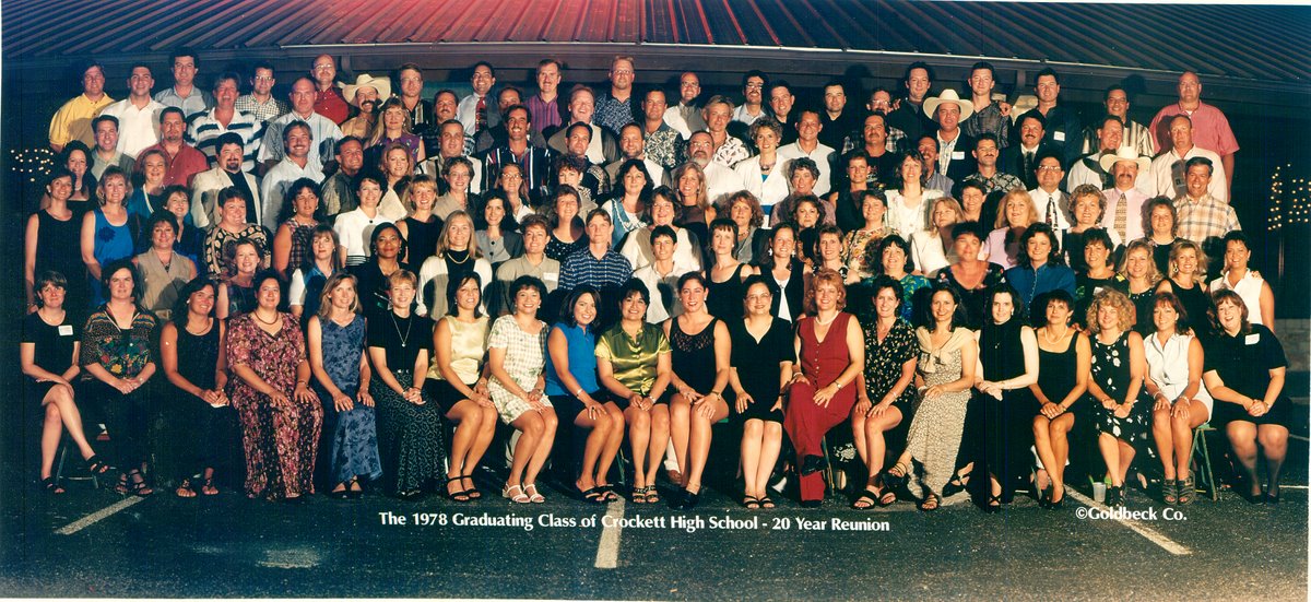 Crockett High School Class of '78 Twenty-year Reunion Picture
