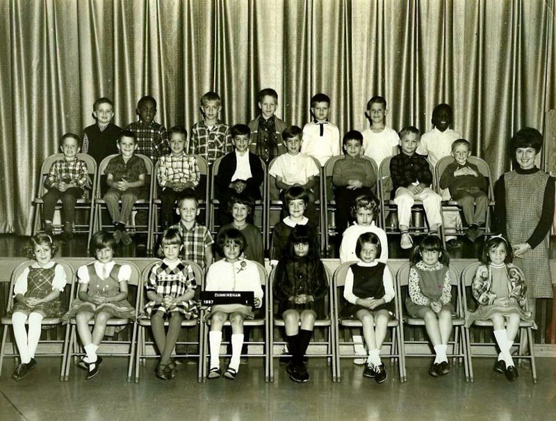 Ms. Matthew's First Grade Class, Cunningham Elementary, 1966-67